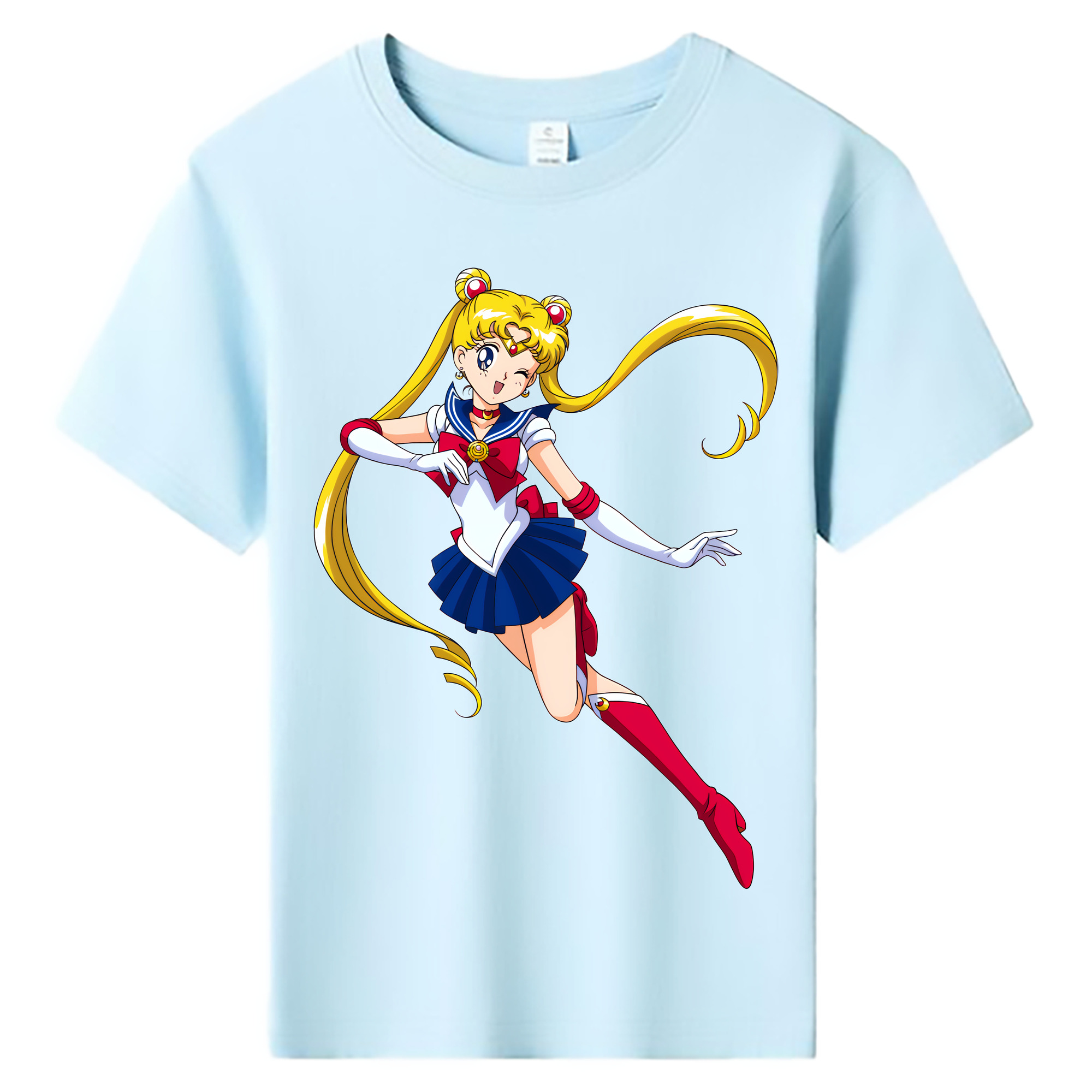 （画像用） 美少女戦士セーラームーン 月野 うさぎ つきの うさぎ Sailor Moon Tsukino Usagi 綿100％キッズTシャツ（フロントプリント）